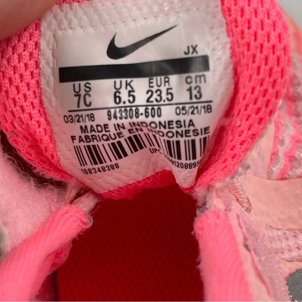 Nike Girl’s Revolution 4 - SZ 7C - Pink Hook & Loop Mesh Sneakers Shoes